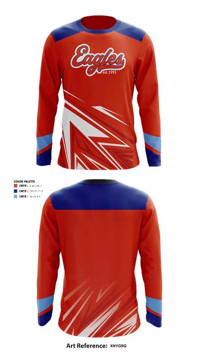 Tri-City Eagles 25600570 Long Sleeve Performance Shirt - 4