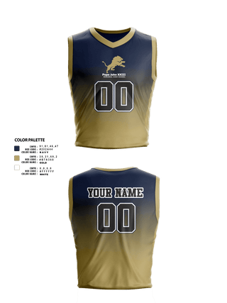 Mens Basketball Jersey, Pope John XXIII Regional High School Basketball, Men's Basketball, Teamtime, Team time, sublimation, custom sports apparel, team uniforms, spirit wear, spiritwear, sports uniforms, custom shirts, team store, custom team store, fundraiser sports, apparel fundraiser
