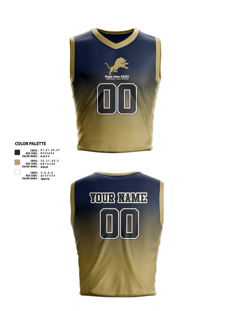 Mens Basketball Jersey, Pope John XXIII Regional High School Basketball, Men's Basketball, Teamtime, Team time, sublimation, custom sports apparel, team uniforms, spirit wear, spiritwear, sports uniforms, custom shirts, team store, custom team store, fundraiser sports, apparel fundraiser