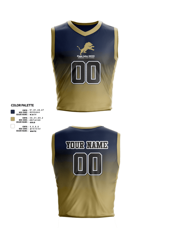 Mens Basketball Jersey, Pope John XXIII Regional High School Basketball, Men's Basketball, Teamtime, Team time, sublimation, custom sports apparel, team uniforms, spirit wear, spiritwear, sports uniforms, custom shirts, team store, custom team store, fundraiser sports, apparel fundraiser