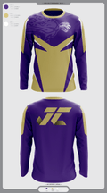 Jacksonville College Cross Country 48639105 Long Sleeve Performance Shirt - 1