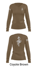 3rd Battalion 2nd Marines Scout Sniper Platoon 1879947 Women's Long Sleeve V-neck Shirt - 17