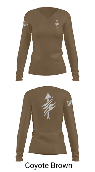 Womens Long Sleeve Vneck Shirt, 3rd Battalion 2nd Marines Scout Sniper Platoon, Marines, Teamtime, Team time, sublimation, custom sports apparel, team uniforms, spirit wear, spiritwear, sports uniforms, custom shirts, team store, custom team store, fundraiser sports, apparel fundraiser