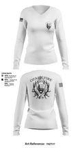 OZARK FIRE 56967541 Women's Long Sleeve V-neck Shirt - 101