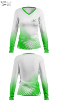 Cleveland Youth Running Club 35582645 Women's Long Sleeve V-neck Shirt - 2