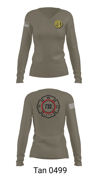 Womens Long Sleeve Vneck Shirt, Woonsocket, Fire Department, Teamtime, Team time, sublimation, custom sports apparel, team uniforms, spirit wear, spiritwear, sports uniforms, custom shirts, team store, custom team store, fundraiser sports, apparel fundraiser