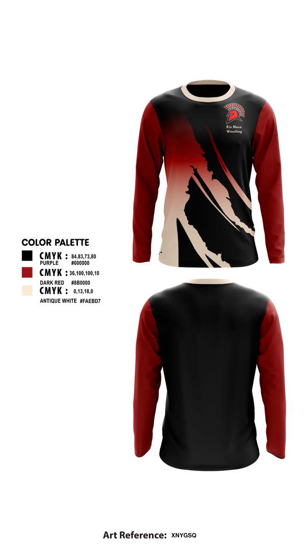 Long Sleeve Performance Shirt, Rio Mesa, Wrestling, Teamtime, Team time, sublimation, custom sports apparel, team uniforms, spirit wear, spiritwear, sports uniforms, custom shirts, team store, custom team store, fundraiser sports, apparel fundraiser