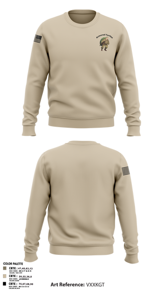 Crew Neck Sweatshirt, Armored Turtles, National Guard, Teamtime, Team time, sublimation, custom sports apparel, team uniforms, spirit wear, spiritwear, sports uniforms, custom shirts, team store, custom team store, fundraiser sports, apparel fundraiser
