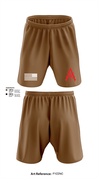 Athletic Shorts With Pockets, A Co. 1-3 AB, Army, Teamtime, Team time, sublimation, custom sports apparel, team uniforms, spirit wear, spiritwear, sports uniforms, custom shirts, team store, custom team store, fundraiser sports, apparel fundraiser