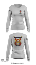 343rd Medical Hospital Augmentation Detachment 45513256 Women's Long Sleeve V-neck Shirt - 147