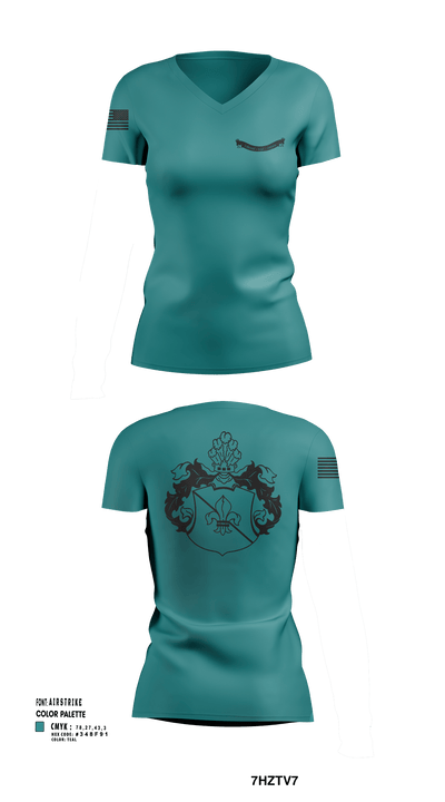 NA 10904761 Women's Short Sleeve V-neck Shirt - 132
