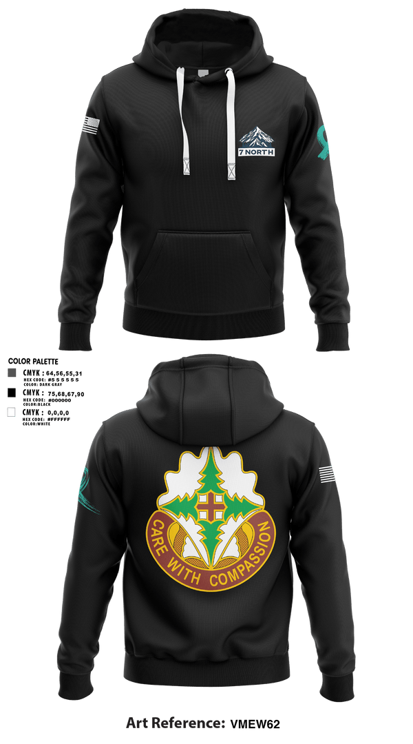 Hoodie, 627th Hospital Center, Army, Teamtime, Team time, sublimation, custom sports apparel, team uniforms, spirit wear, spiritwear, sports uniforms, custom shirts, team store, custom team store, fundraiser sports, apparel fundraiser
