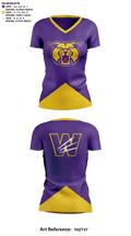 Wilder High School Cheer 27344083 Women's Short Sleeve V-neck Shirt - 41
