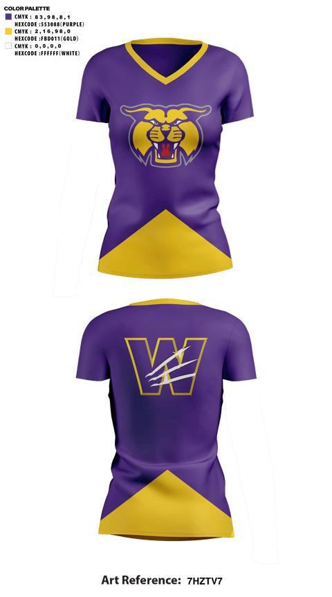 Womens Short Sleeve Vneck Shirt, Wilder High School Cheer, Cheer, Teamtime, Team time, sublimation, custom sports apparel, team uniforms, spirit wear, spiritwear, sports uniforms, custom shirts, team store, custom team store, fundraiser sports, apparel fundraiser