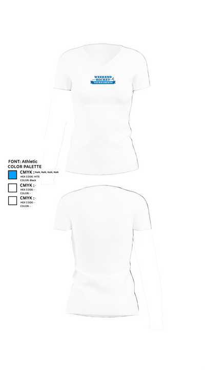 Weekend Hockey Tournaments Inc-club 87694141 Women's Short Sleeve V-neck Shirt - 18