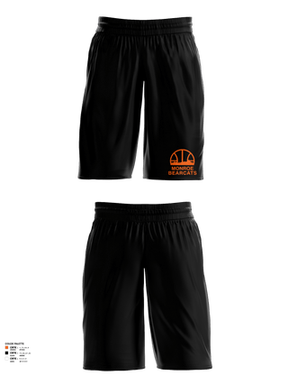 Womens Basketball Shorts, Monroe High School Basketball, Women's Basketball, Teamtime, Team time, sublimation, custom sports apparel, team uniforms, spirit wear, spiritwear, sports uniforms, custom shirts, team store, custom team store, fundraiser sports, apparel fundraiser