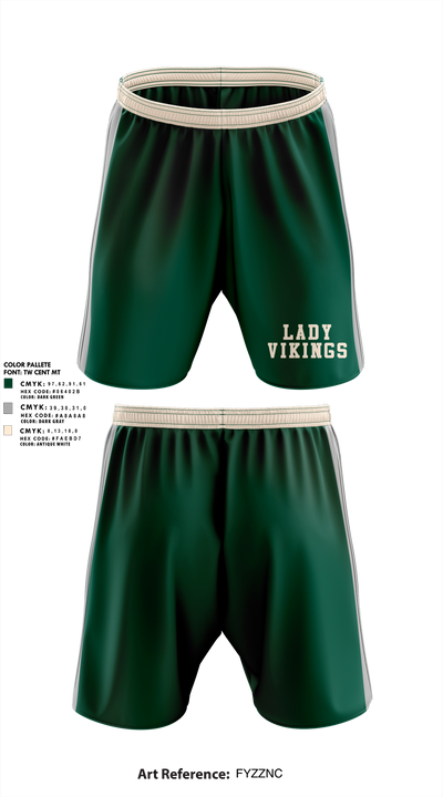 Lady Vikings 67716053 Athletic Shorts With Pockets - 1