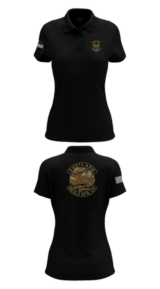 Women's Short Sleeve Performance Polo, 940 Air Refueling Wing, , Teamtime, Team time, sublimation, custom sports apparel, team uniforms, spirit wear, spiritwear, sports uniforms, custom shirts, team store, custom team store, fundraiser sports, apparel fundraiser