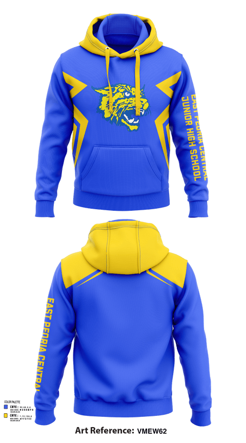 Hoodie, East Peoria Central Junior High School, Spirit Store, Teamtime, Team time, sublimation, custom sports apparel, team uniforms, spirit wear, spiritwear, sports uniforms, custom shirts, team store, custom team store, fundraiser sports, apparel fundraiser