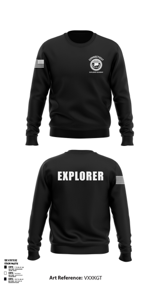 Crew Neck Sweatshirt, Waterbury Police Explorers, , Teamtime, Team time, sublimation, custom sports apparel, team uniforms, spirit wear, spiritwear, sports uniforms, custom shirts, team store, custom team store, fundraiser sports, apparel fundraiser