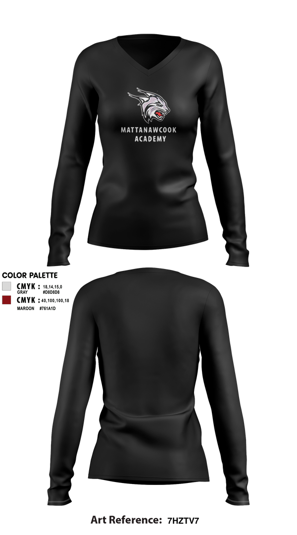Womens Long Sleeve Vneck Shirt, Mattanawcook Academy Wrestling, Wrestling, Teamtime, Team time, sublimation, custom sports apparel, team uniforms, spirit wear, spiritwear, sports uniforms, custom shirts, team store, custom team store, fundraiser sports, apparel fundraiser