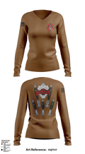 Mortar 1-111 Women's Long Sleeve V-neck Shirt - 3