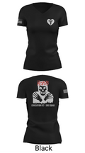 3rd squad 34801732 Women's Short Sleeve V-neck Shirt - 28
