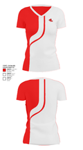 Twin Lakes High School Baseball 66563566 Women's Short Sleeve V-neck Shirt - 32