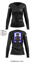 undefined Women's Long Sleeve V-neck Shirt -1 3