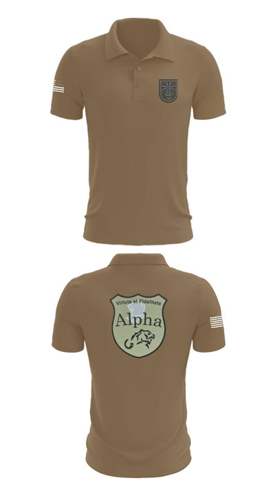 4./401 PzGrenBtl 62618383 Short Sleeve Performance Polo - 7