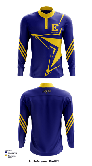 Quarter Zip Jacket, Euclid High School Cheer, Cheer, Teamtime, Team time, sublimation, custom sports apparel, team uniforms, spirit wear, spiritwear, sports uniforms, custom shirts, team store, custom team store, fundraiser sports, apparel fundraiser