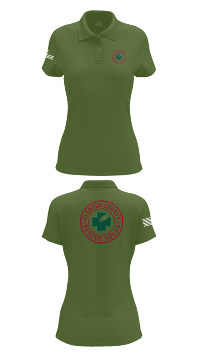 Bledsoe County Rescue Squad 83913637 Women's Short Sleeve Performance Polo  - 55