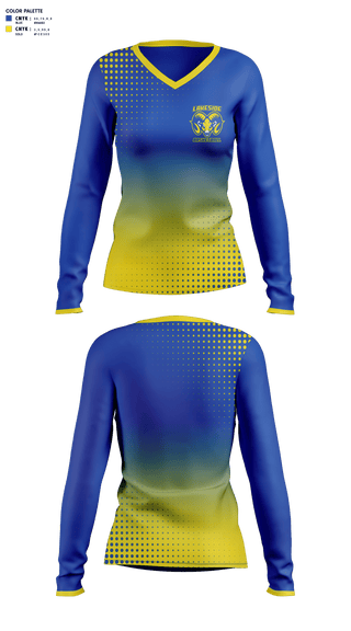Womens Long Sleeve Vneck Shirt, Lakeside High School Basketball, Women's Basketball, Teamtime, Team time, sublimation, custom sports apparel, team uniforms, spirit wear, spiritwear, sports uniforms, custom shirts, team store, custom team store, fundraiser sports, apparel fundraiser