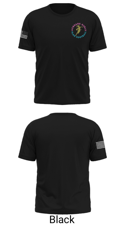 Acreage Girls Flag Football 93522581 Short Sleeve Performance Shirt - 30