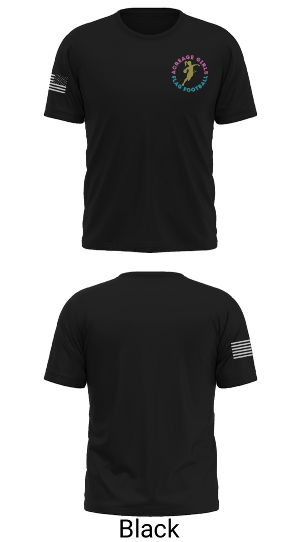 Short Sleeve Performance Shirt, Acreage Girls Flag Football, Football, Teamtime, Team time, sublimation, custom sports apparel, team uniforms, spirit wear, spiritwear, sports uniforms, custom shirts, team store, custom team store, fundraiser sports, apparel fundraiser