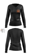 Monroe High School Basketball 86135082 Women's Long Sleeve V-neck Shirt - 3