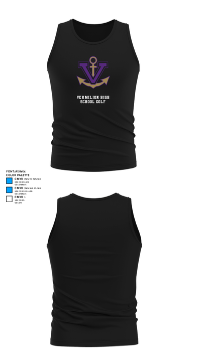 Vermilion High School Golf 53729770 Tank Top - 32