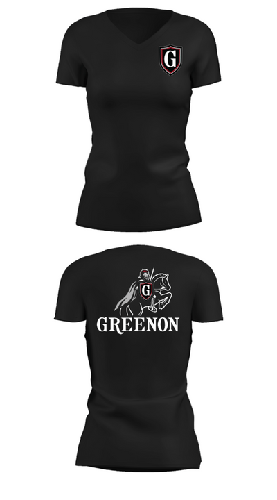 Greenon Knights 17208491 Women's Short Sleeve V-neck Shirt - 38