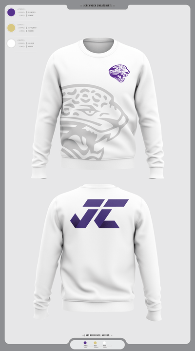 Jacksonville College Cross Country 48639105 Crew Neck Sweatshirt - 6