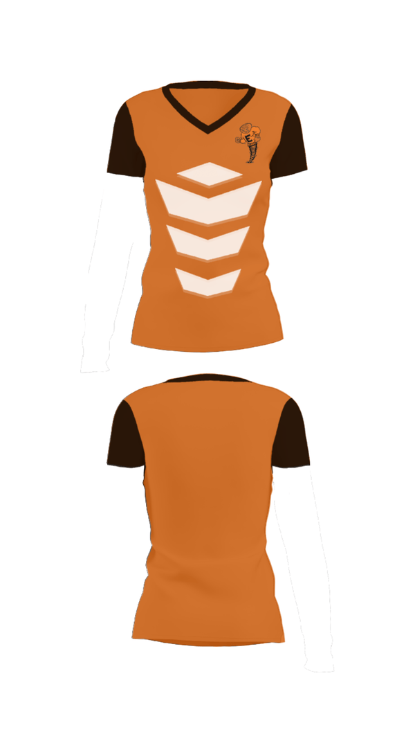 Women's Short Sleeve Vneck Shirt, Elizabethton High School Softball, Softball, Teamtime, Team time, sublimation, custom sports apparel, team uniforms, spirit wear, spiritwear, sports uniforms, custom shirts, team store, custom team store, fundraiser sports, apparel fundraiser