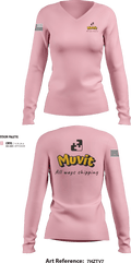Muvit 8063137 Women's Long Sleeve V-neck Shirt - 5