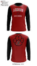 Addison High School Basketball 58655000 Long Sleeve Shooting Shirt - 41