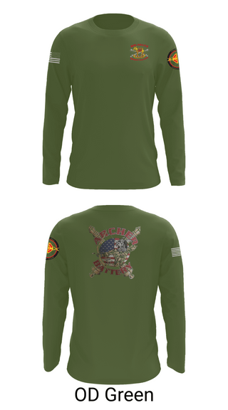 Long Sleeve Performance Shirt, Archer Battery 2-2 FA, Army, Teamtime, Team time, sublimation, custom sports apparel, team uniforms, spirit wear, spiritwear, sports uniforms, custom shirts, team store, custom team store, fundraiser sports, apparel fundraiser