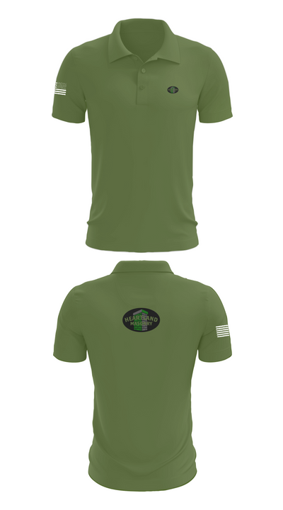 Heartland masonry 17058067 Short Sleeve Performance Polo - 21