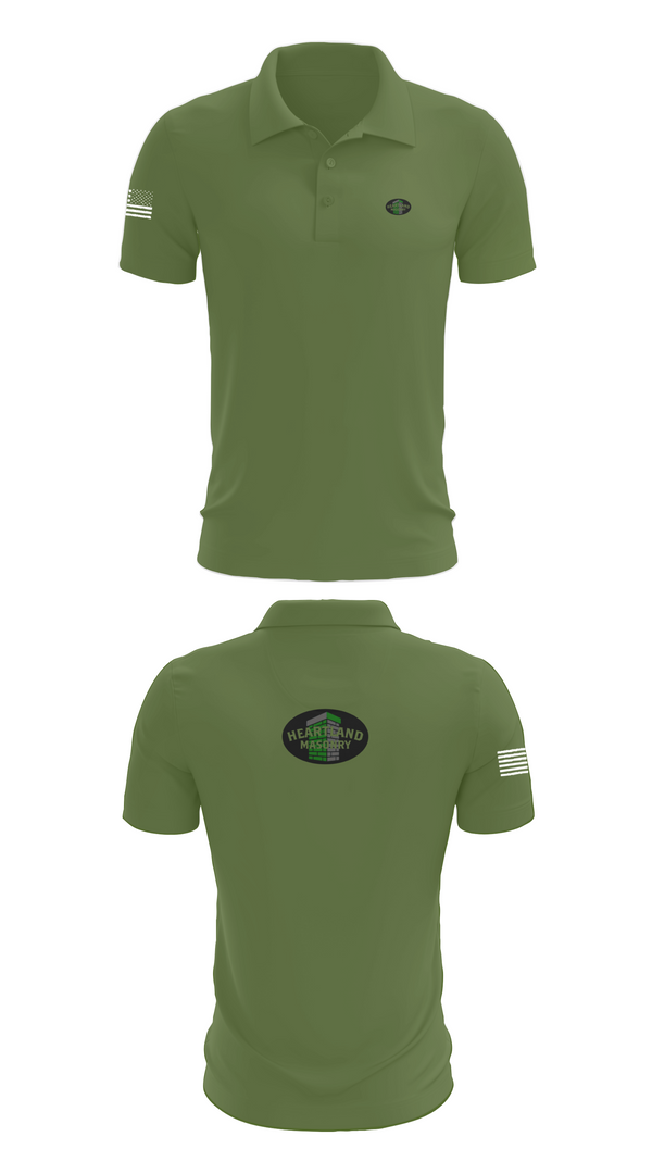 Short Sleeve Performance Polo, Heartland masonry, , Teamtime, Team time, sublimation, custom sports apparel, team uniforms, spirit wear, spiritwear, sports uniforms, custom shirts, team store, custom team store, fundraiser sports, apparel fundraiser