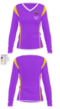 Minnesota State University Mankato Baseball 62167933 Women's Long Sleeve V-neck Shirt - 31