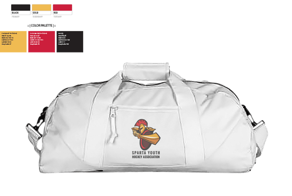 Duffle Bag, Chippewa Youth Hockey Association, Ice Hockey, Teamtime, Team time, sublimation, custom sports apparel, team uniforms, spirit wear, spiritwear, sports uniforms, custom shirts, team store, custom team store, fundraiser sports, apparel fundraiser