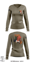 Hellraiser 15365776 Women's Long Sleeve V-neck Shirt - 104