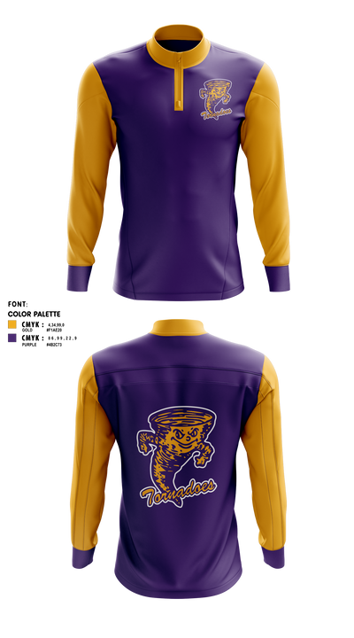 Taylorville Wrestling Club 5122826 Quarter Zip Jacket - 41