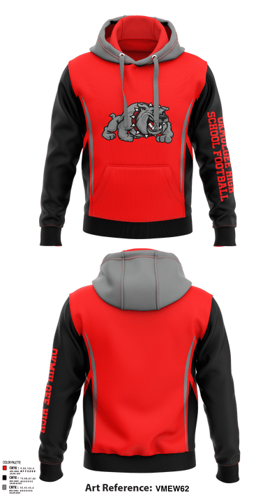 Okmulgee High School Football 68163660 Hoodie - 115